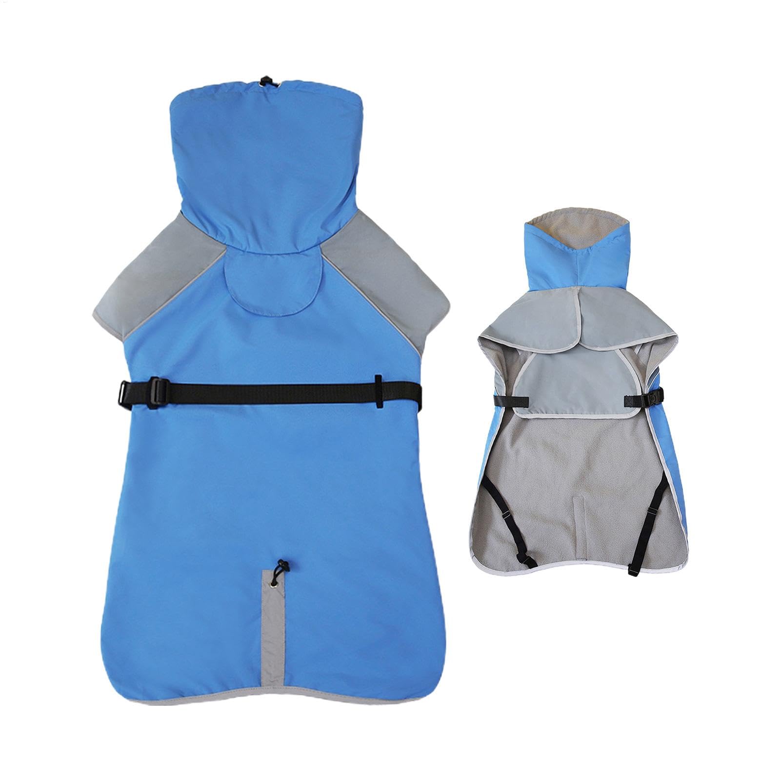 Manteau de pluie pour chiens de grande race, cape imperméable ajustable et vêtement léger chiot