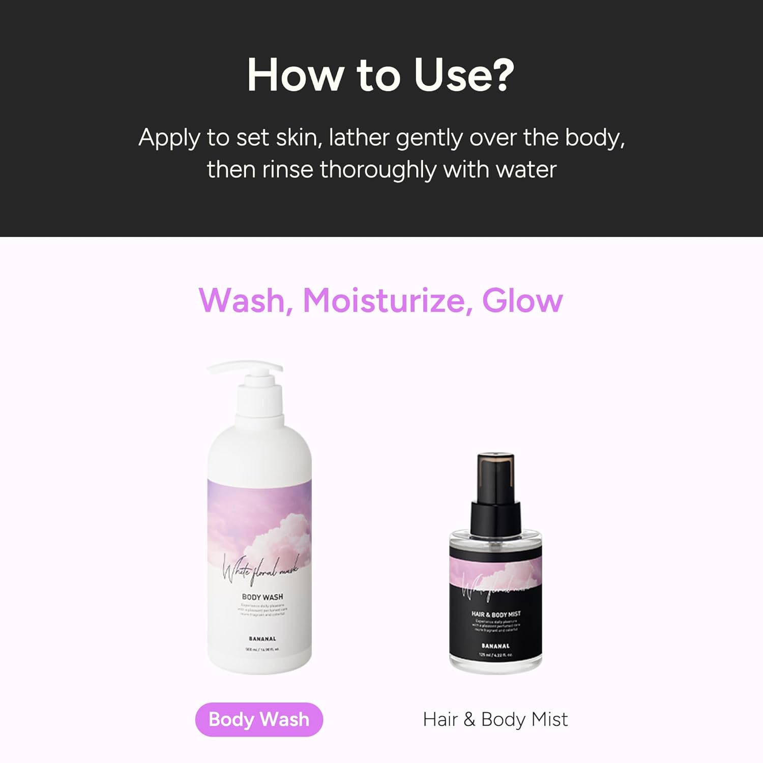 Korean Body Wash with Hyaluronic Acid & Aloe – Hydrating Moisturizing Cleanser for All Skin – Infused with Natural Extracts – Paraben & Silicone-Free – White Floral Musk, 500ml / 16.9 fl oz - Image 7