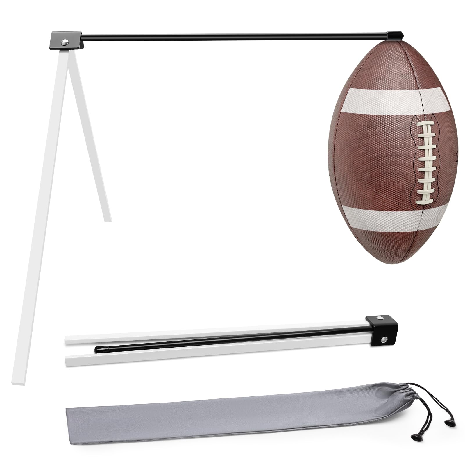 Anglecai Football Kicking Tee, Portable Kicking Tee Holder for Football Stand Field Goal Holder Football Training Practice Equipment
