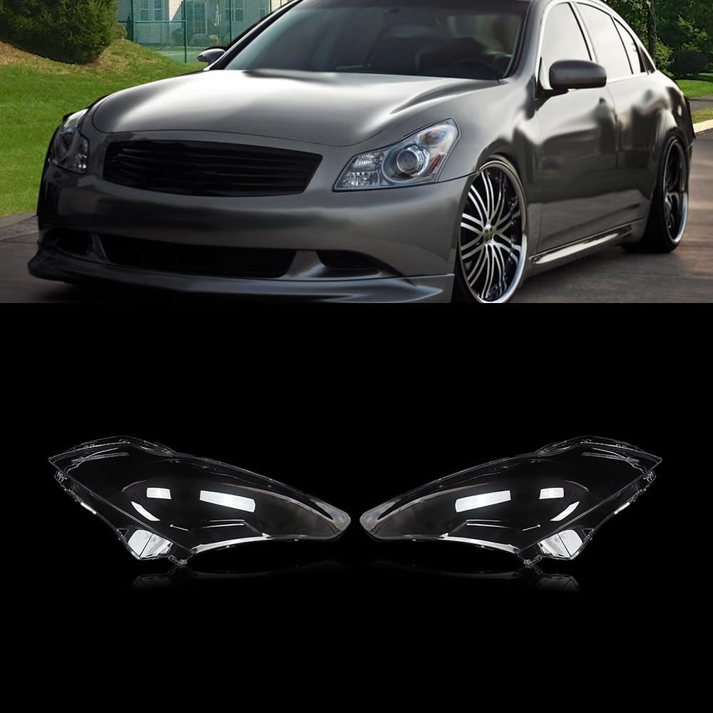 MIC 1 Pair Headlight Headlamp Lens Cover Replacement for in