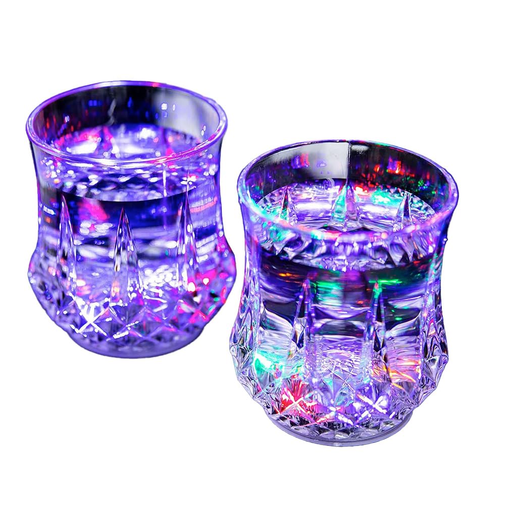 Easylife Colour Changing Light Up Drinking Glasses (Set of 2). Light Up ...