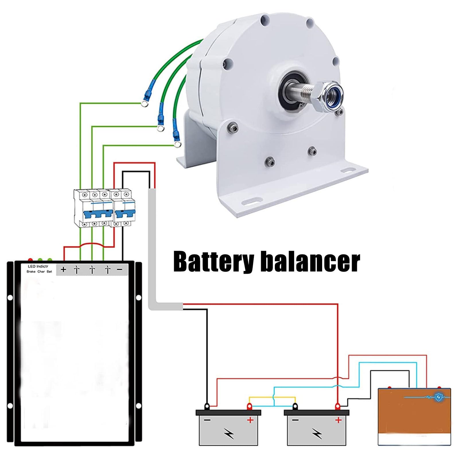 Generator trójfazowy o mocy 6000 W, wolnoobrotowy, bezprzekładniowy generator z silnikiem elektrycznym z magnesami trwałymi do pionowych, poziomych turbin wiatrowych,220V