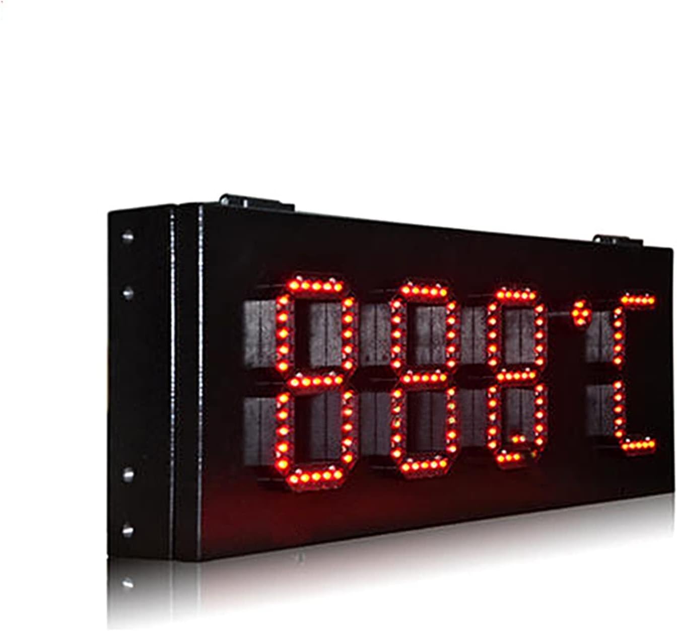 Clock Timer 10 Inch 3-bit 888 Red Outdoor LED Day Countdown Timer Outdoor Waterproof LED Dis-Play Logo (Color : 2 bit Day Countdown Size : 1) (6 Inch Temperature 1)