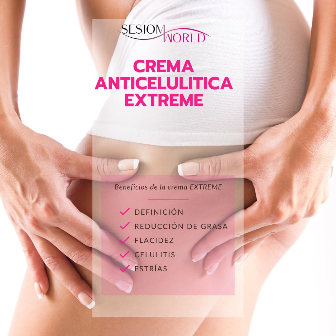 CREMA EXTREME ANTICELULITICA REDUCTORA Efecto Frío-Calor sesiomworld 1 kilo