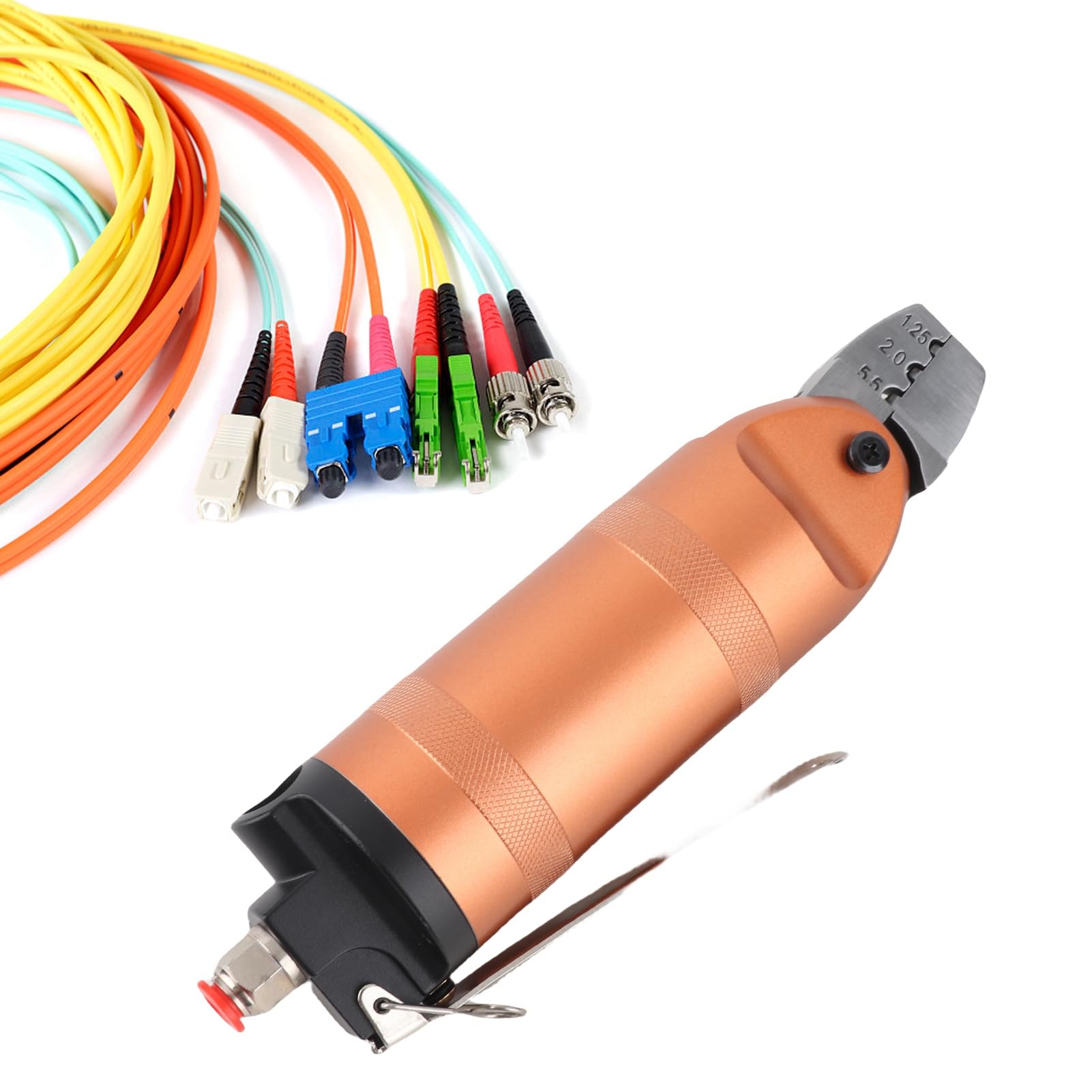 Pneumatyczne szczypce do zaciskania KP774 Stal stopowa Lekkie, przenośne 3-portowe szczypce powietrzne do cięcia drutu miedzianego w przemyśle instrumentów elektronicznych