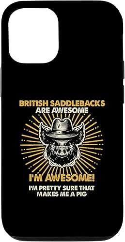 Miniatura 4 de iPhone 12 mini Pig Dad Mom Awesome - Farmer Breeder British Saddlebacks Case