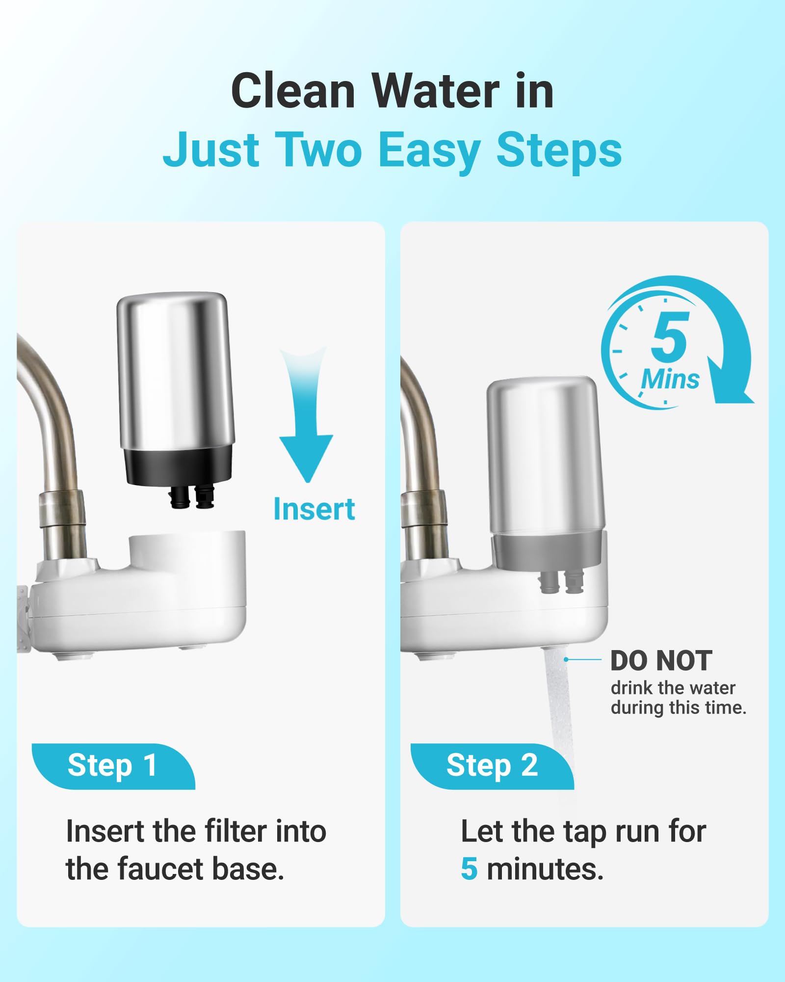 AQUA CREST Brita Filter Replacement - 2 Pack -6