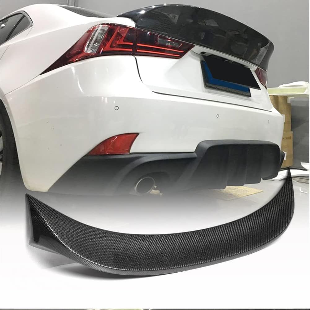 Carbon Fiber Trunk Spoiler for Lexus 2013-2015 Is200t Is250 Is300 Is350 is F 2013-2014 Custom Parts Trunk Lip Spoiler High Kick Rear Wing Spoiler Body Kits Factory Outlet