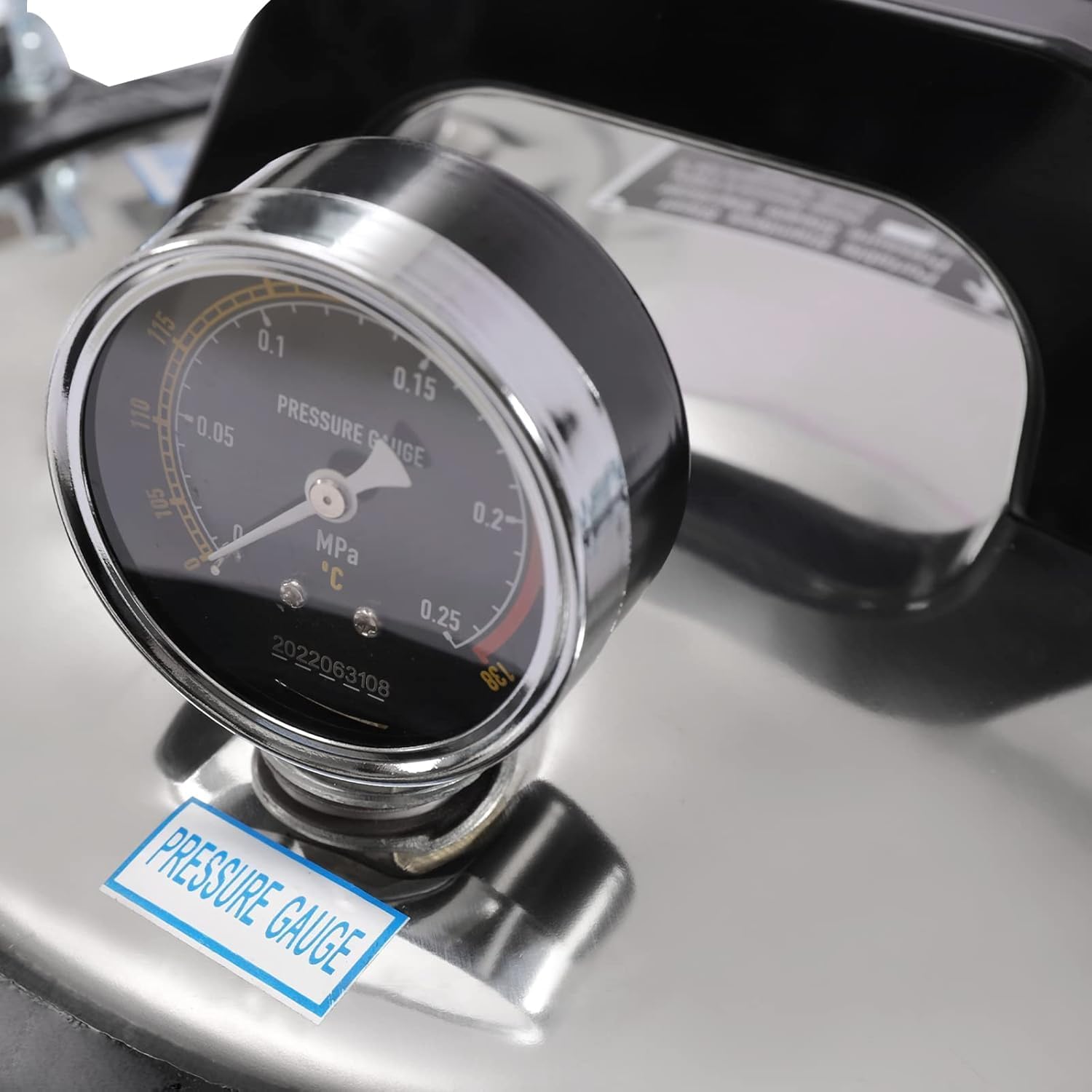 8L/2.11Gal Mini Autoclave Desktop Type ZY-260 Dual Fuel (Coal & Electric), Dry-Burn Protection,High Temperature Steam Pressure Laboratory Tool Cleaning Steam Autoclave