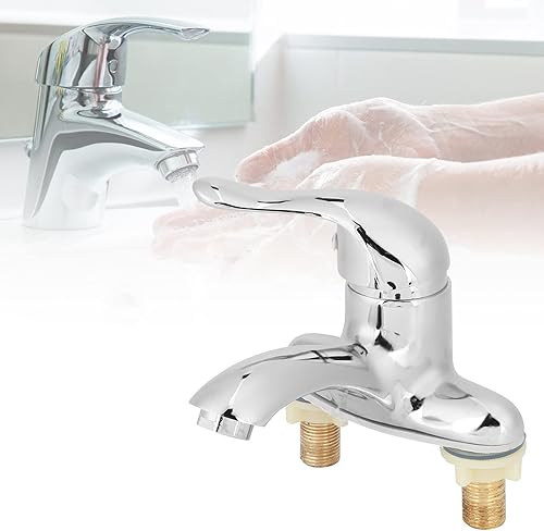 Miniatura 6 de Alvinlite Grifo de aleación de zinc, grifo de baño grifo de una sola manija de agua fría caliente válvula de mezcla para el hogar del hotel