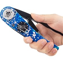 JRready AS2 Adjustable Indent Crimp Tool M22520 2 01 Standard Aviation Crimper for Miniature and Subminiature Connectors 32-20AWG Wire Harness
