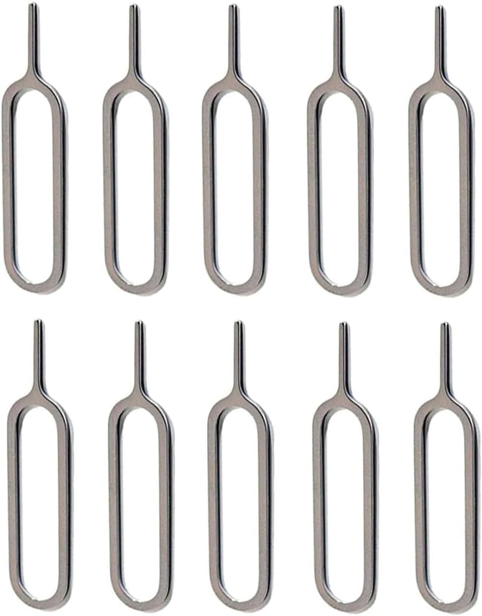 Sim Card Tray Removal Ejector Tool - iPhone Android Compatible Sim Eject Tool - Pack of 10 | Compatible with All iPhone (15, 14, 13, X, Pro and All iPhone Series), Samsung, HTC, All Smartphone Devices