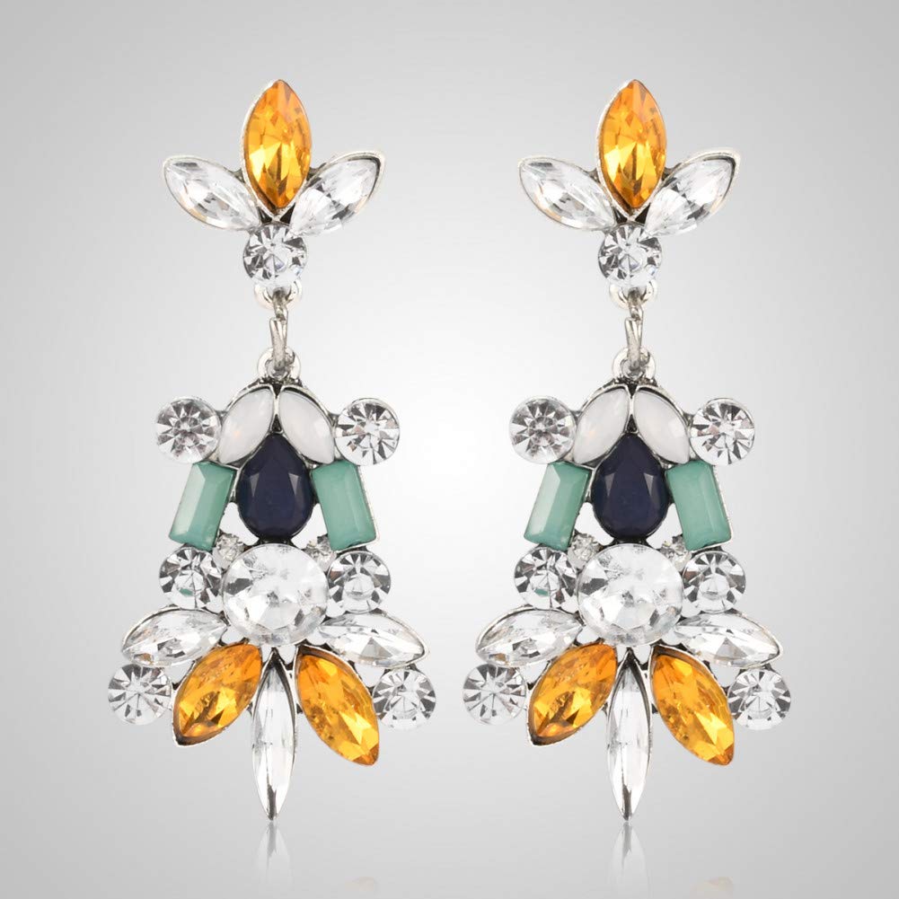 Boucles D'oreilles Fantaisie Fleurs Et étoile - Alliage Doré - Neuves Avec étiquettes