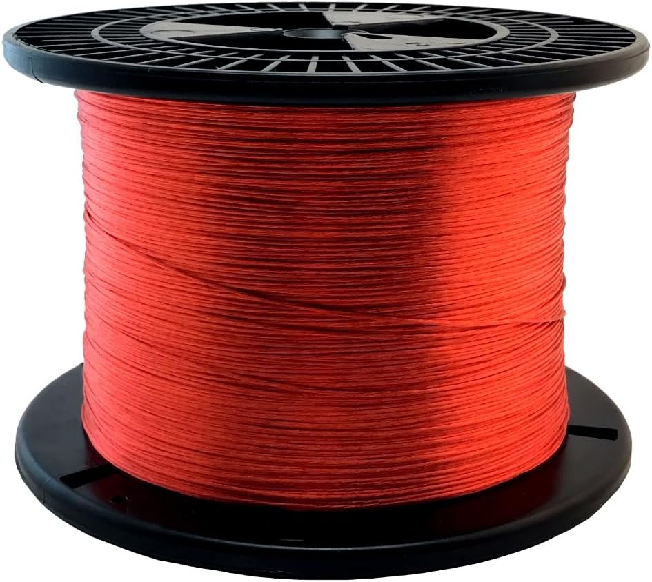 Litz Wire, 16 AWG Unserved Single Build, 3/54/38 Stranding, 4 oz Spool, Ideal for ~100 kHz Applications