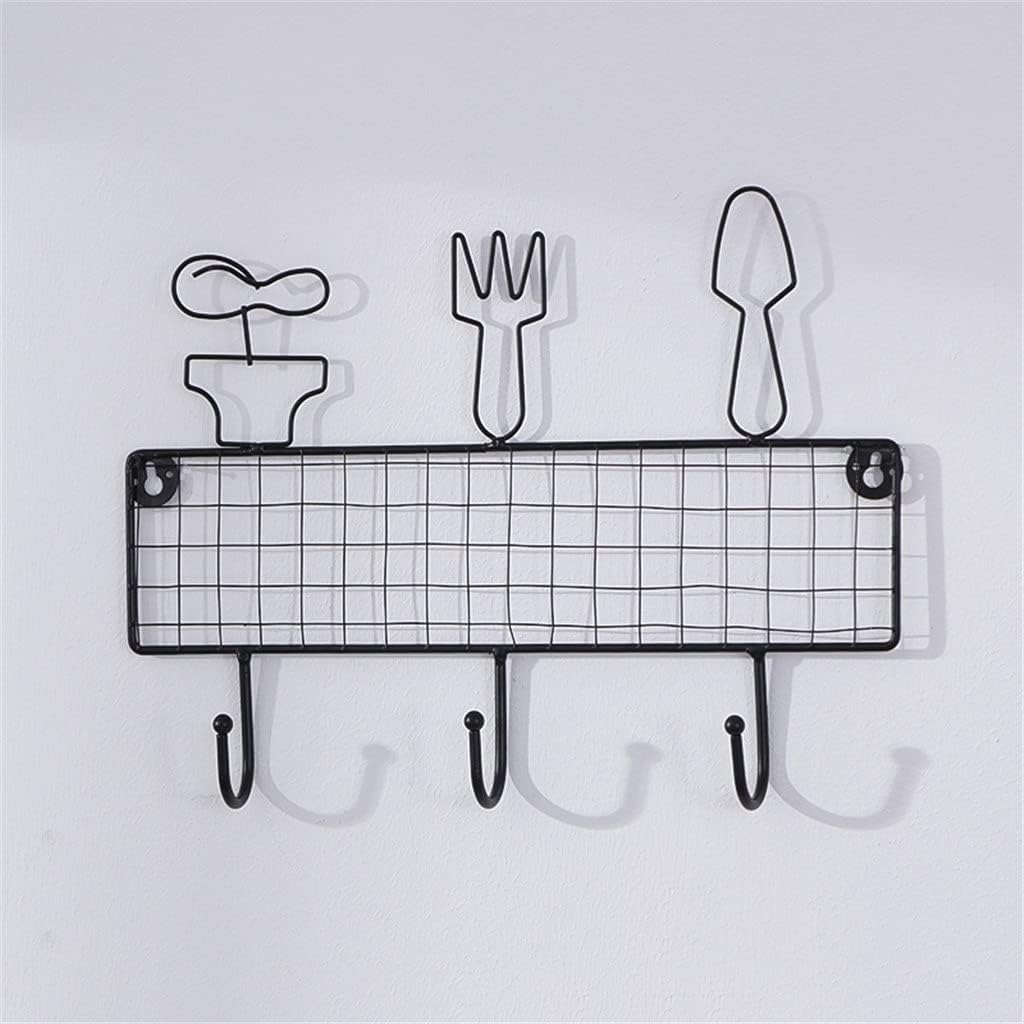 Home Decoration Hook Wall Decoration Bedroom Coat Clothes Hook Wall Hanging Storage Hook(A-31x24X3cm)