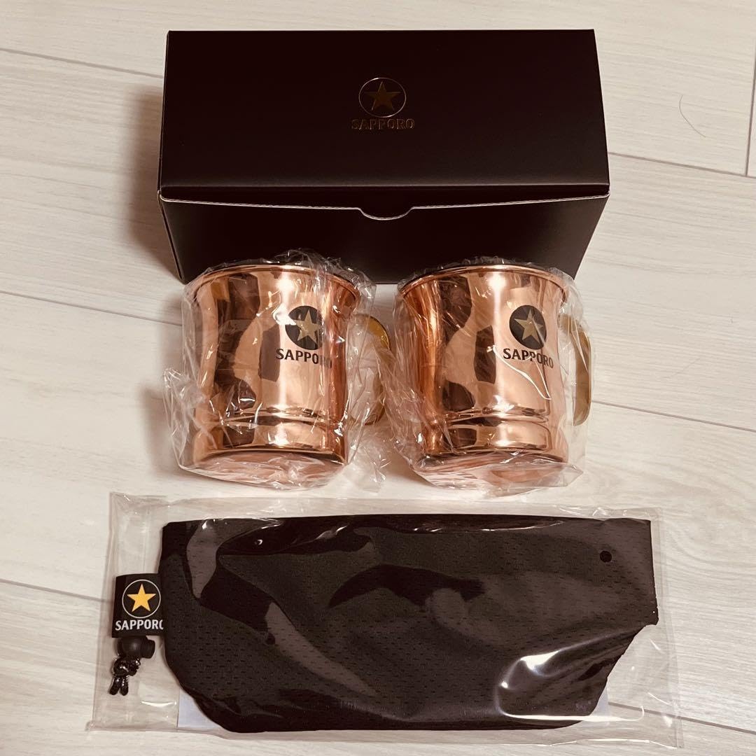 Amazon.co.jp: サッポロ 生ビール 黒ラベル 銅製オリジナルペアグラス 