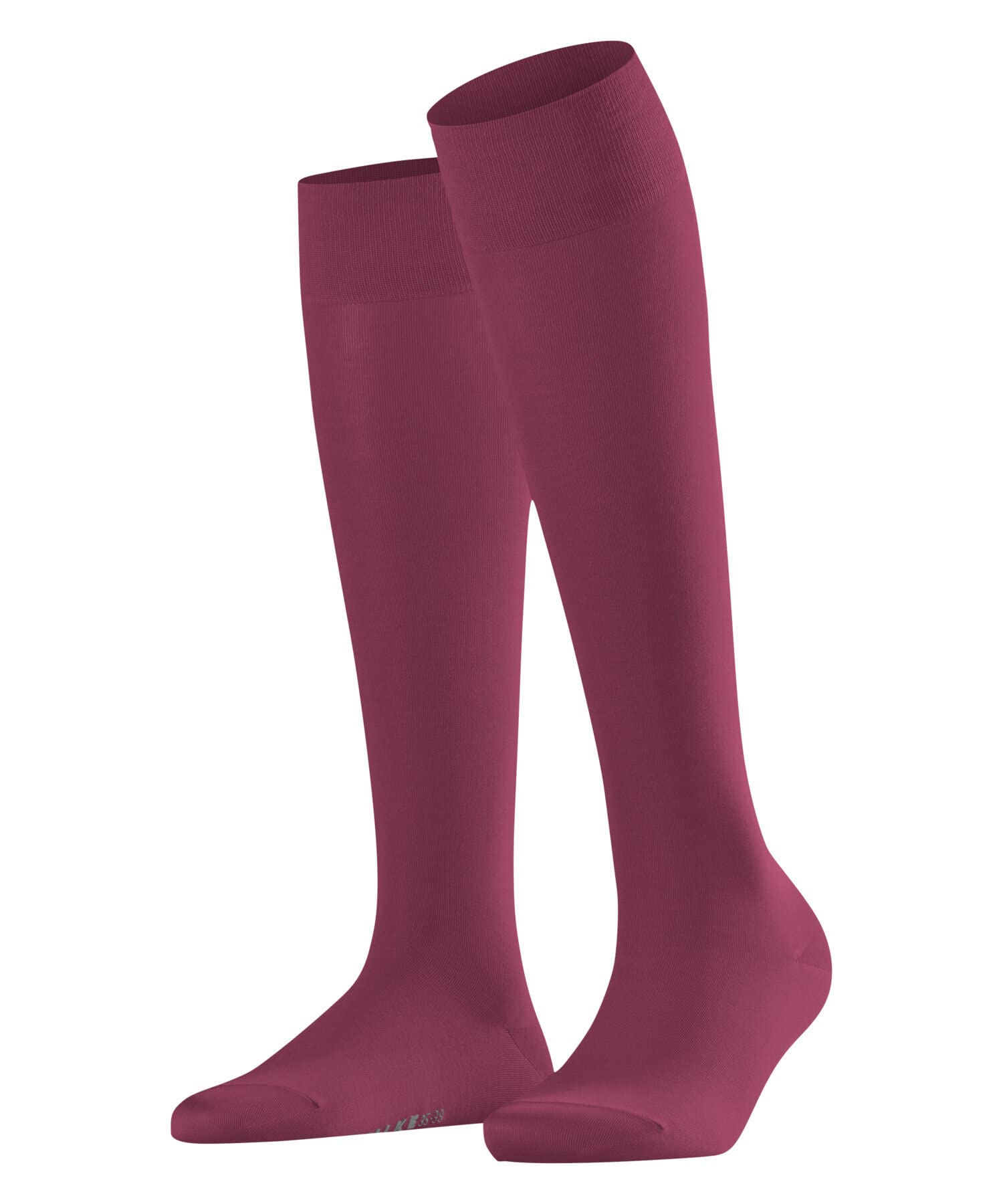 FALKE Damen Kniestrümpfe Cotton Touch W KH Baumwolle lang einfarbig 1 Paar, Rosa (Hot Coral 8025), 35-38