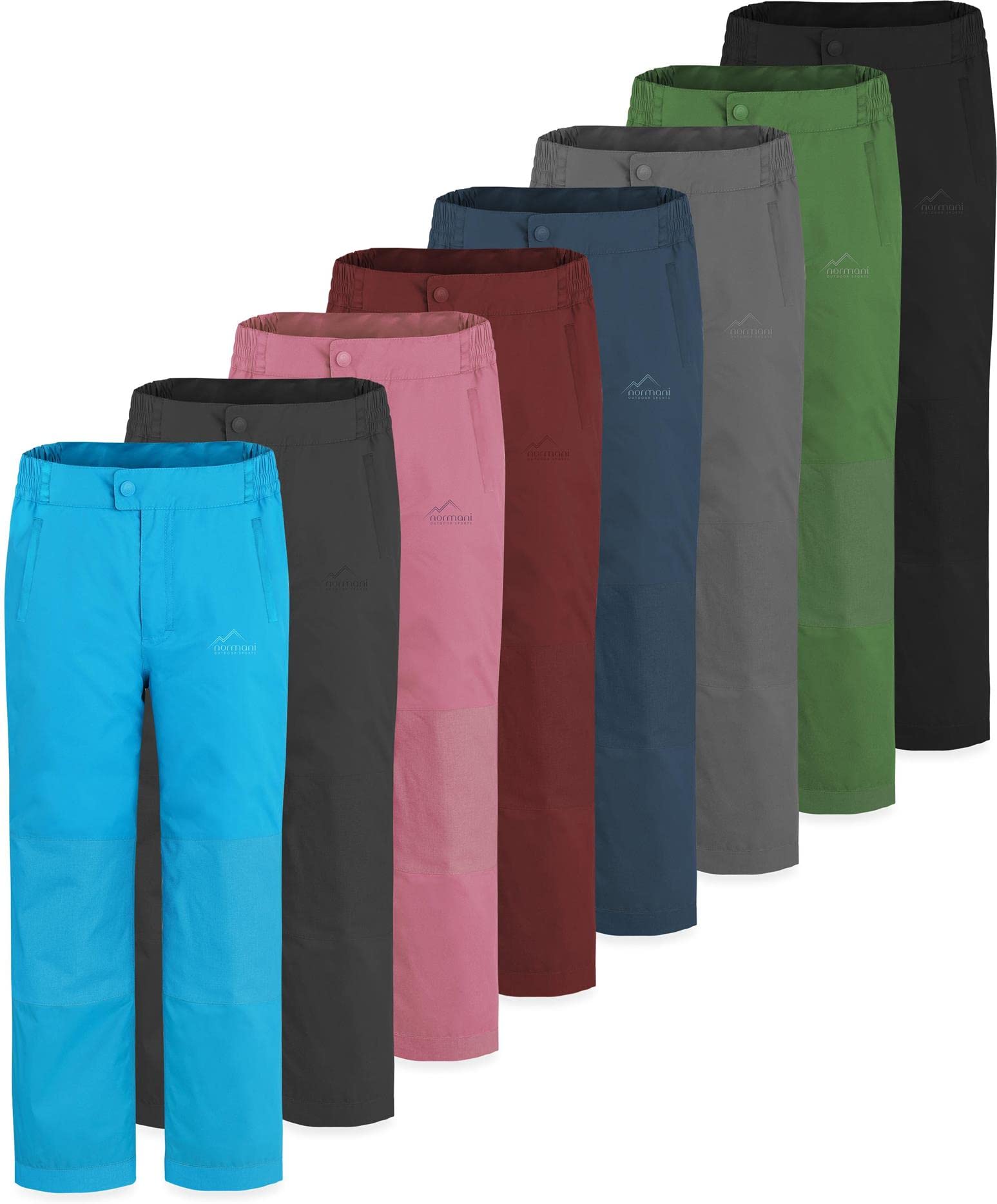 normani Kinder Winterhose wasserdichte Skihose gefütterte Thermohose Schneehose mit Seitentaschen für Junge und Mädchen - Wassersäule 8500 mm