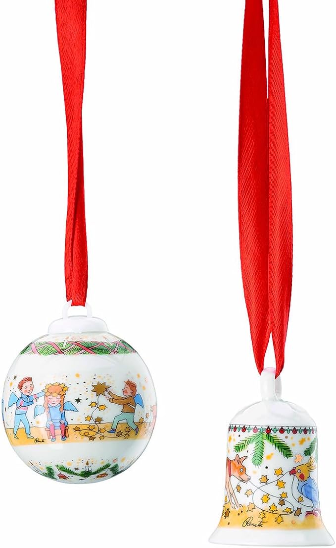 Set Miniglocke/Kugel 2024-Weihnachtsleuchten mehrteilig cm