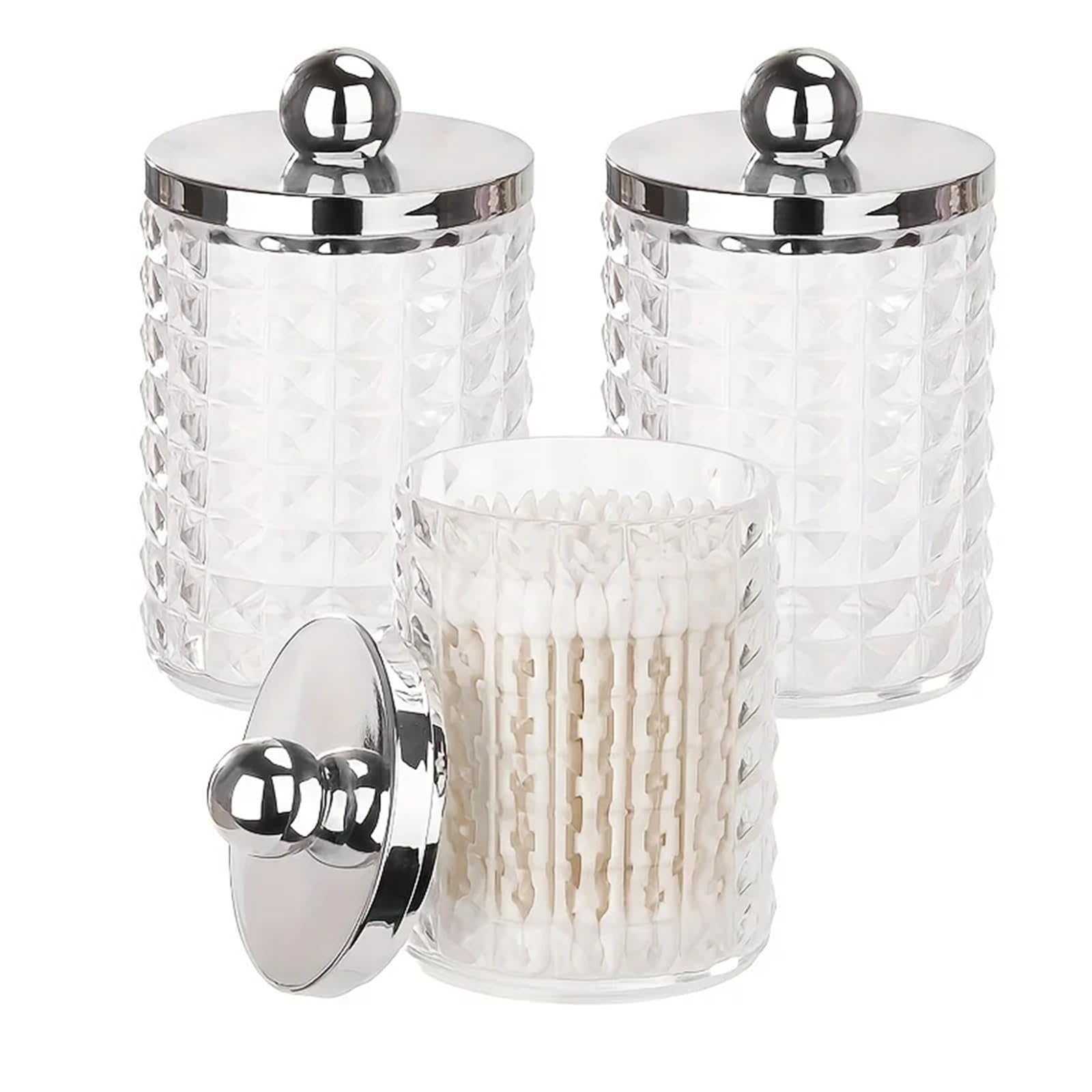 Enmrfvkz 3Pcs Color3 Plastic Cotton Pad Holder