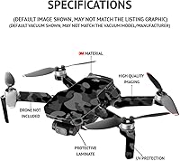 Vista 3 de MightySkins Compatible con DJI Mini 2 Dron portátil – Nubes de caramelo Funda protectora de vinilo duradera y única Fácil de aplicar, quitar