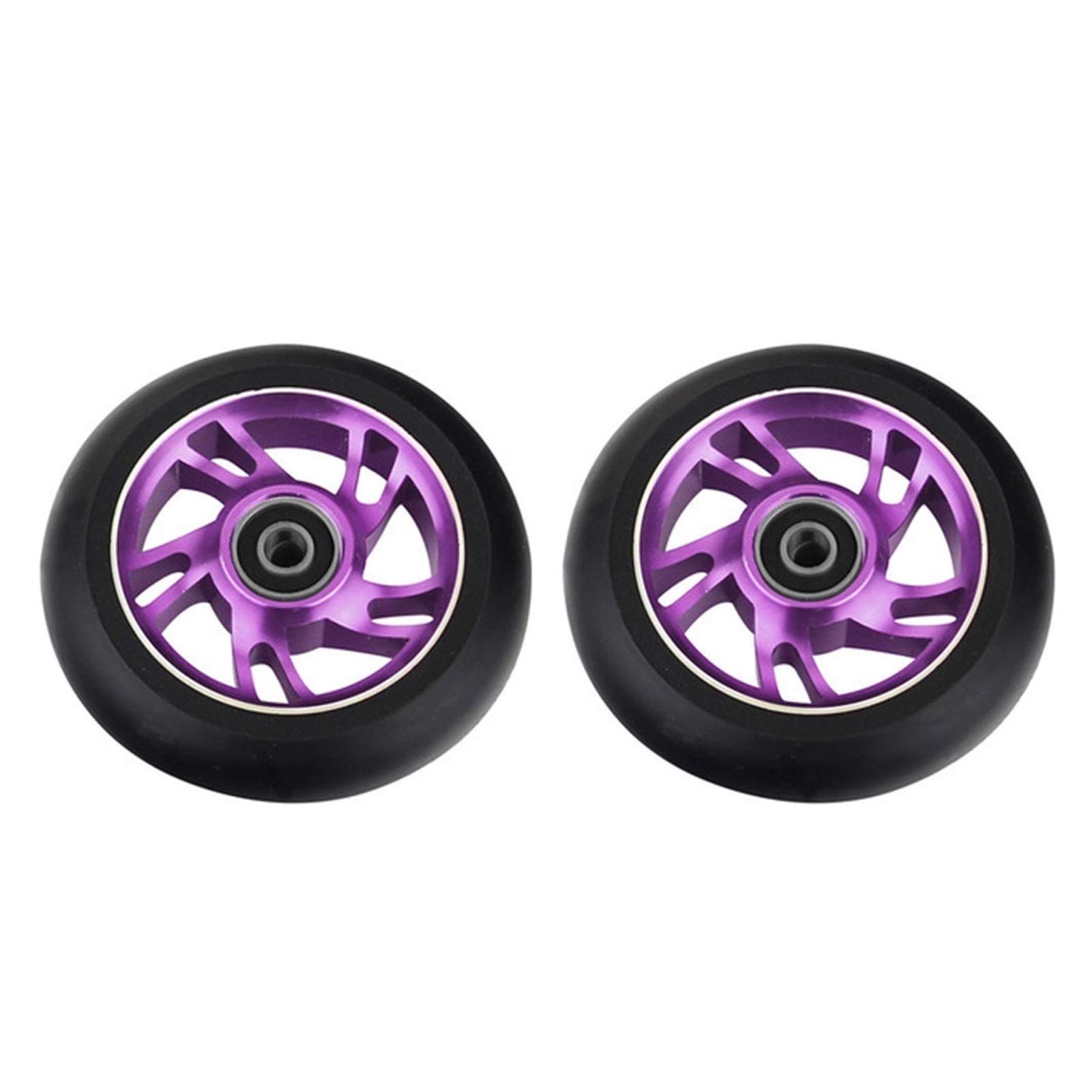 Générique Roue Trotinette Freestyle AntidéRapant 1pcs Scooter 100mm Roues à Haute résistance l'usure élastique Roulements Base de roulement Rouleaux Ski