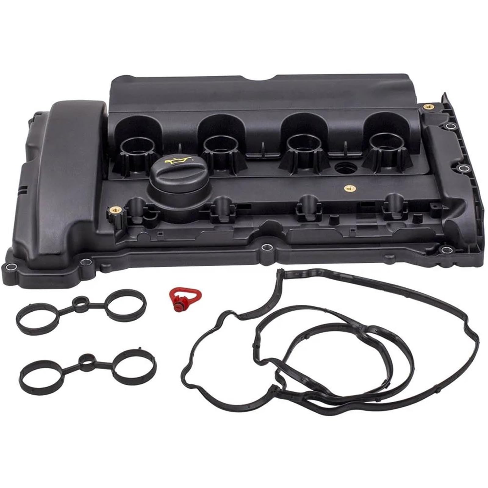 VREFOEAX Engine Valve Cover Engine Valve Cover For Citroen C4 C5 DS3 DS4 DS5 For Peugeot 207 208 308 1.6T 2007-2018 V759886280 Cylinder Head Valve Cover