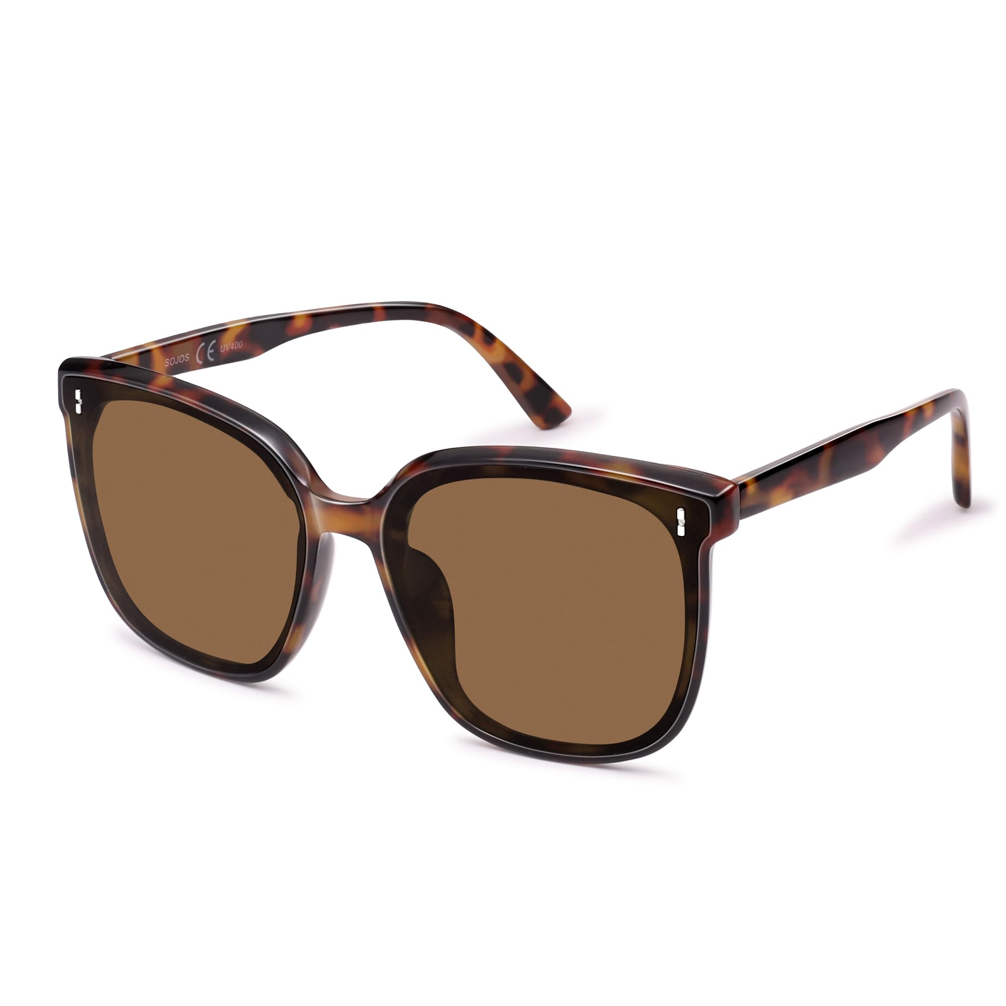 Photo 1 of SOJOS Sunglasses for Women Men Vintage Style Shades SJ2157,Tortoise/Brown