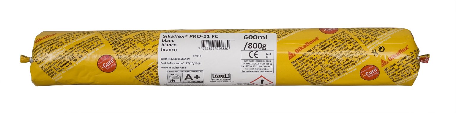 SIKA 123018 Sikaflex Pro 11 FC Kleber/Spachtelmasse Alles in einem – Nachfüllpack 600ml, weiß