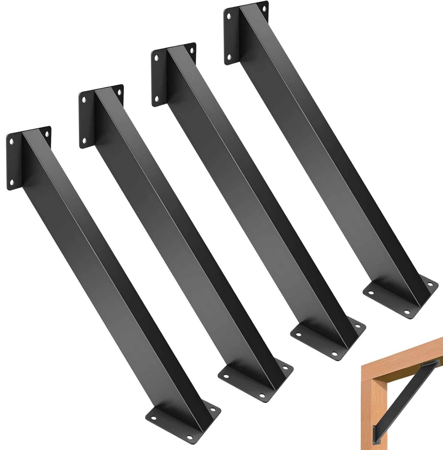 LQSYBHD 45° Heavy Duty Connector Brace Bracket Kit Wood Beam Support Hardware Degree Post Bracket for Gazebos Pergola Porches Inside Mount Corner Connector(Size:4pcs)