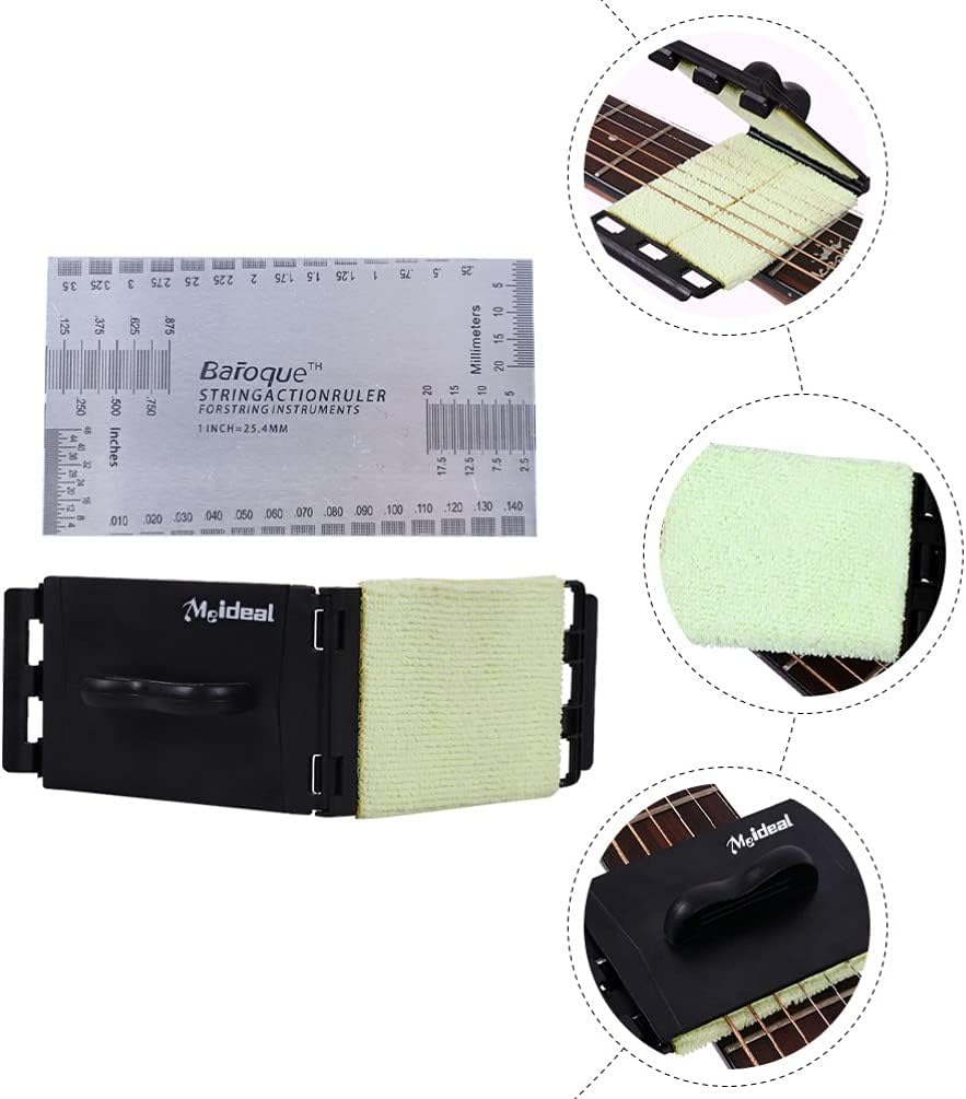 最安挑戦 Iplusmile 2pcsギター弦クリーナー測定定規セットきれいな指板布ツールスクラバーバイオリン低音ウクレレ電気ギターのための他楽器 アソートカラー Wisp Mx