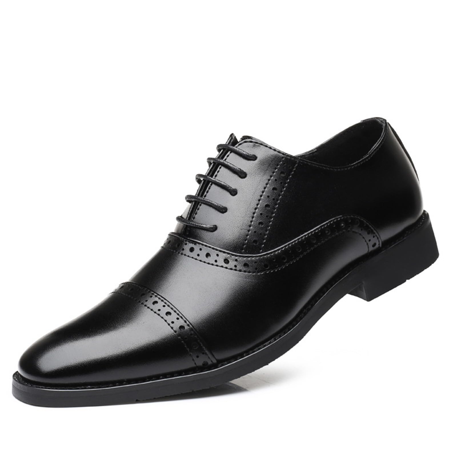 Scarpe da Cerimonia Stringate Classiche Scarpe Brogue per Uomo | Scarpe da Uomo Classiche Oxford Brogue per Scuola, Università, Ufficio, con lacci, Comode da indossare tutti i giorni