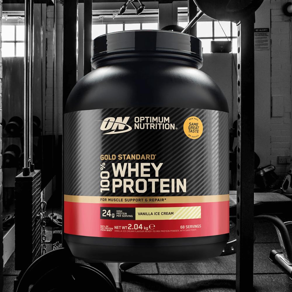 Optimum Nutrition 100% Proteína De Suero De Leche Whey Gold Standard 2.02KG - Helado de Vainilla