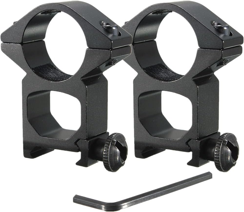 2Pcs 1" Scope Rings, High Profile Scope Mounts for 20mm Picatinny/Weaver Rail