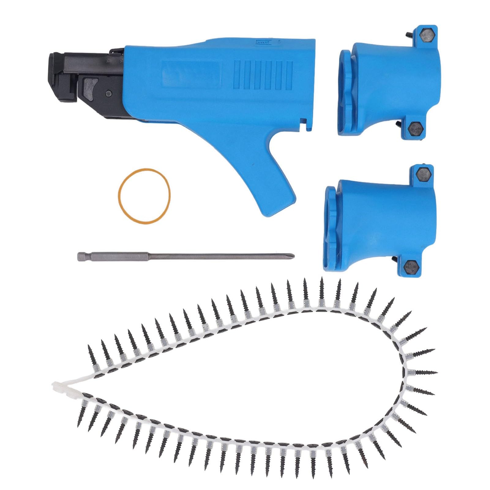 Automatyczny Pistolet do Gwoździ łańcuchowych, 6-częściowy Adapter do Pistoletów do Gwoździ łańcuchowych, Pistolety do Wkręcania do Płyt Gipsowo-kartonowych, Sprzęt do Wkręcania