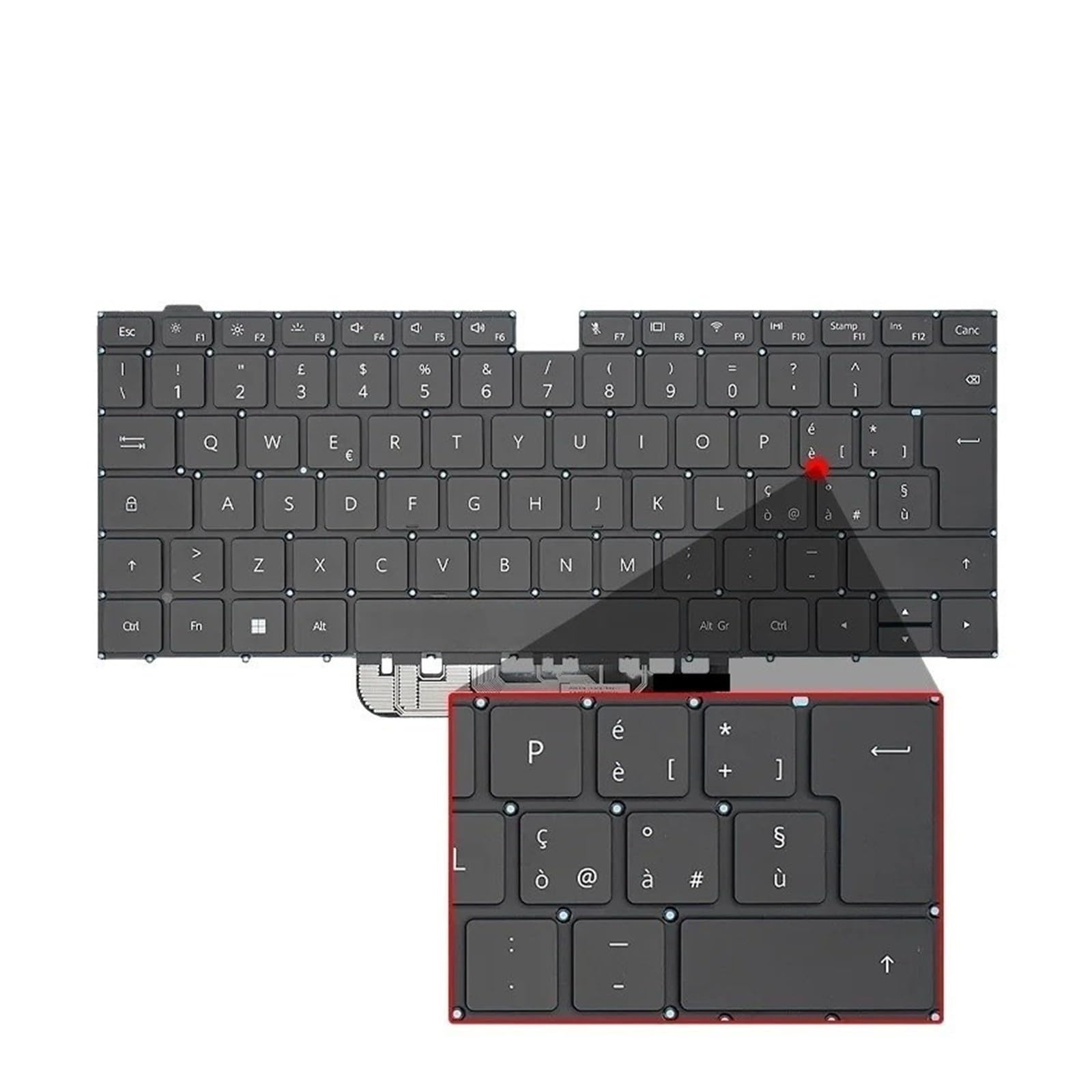 Clavier norvégien Euro, Compatible for Huawei, MateBook D 14