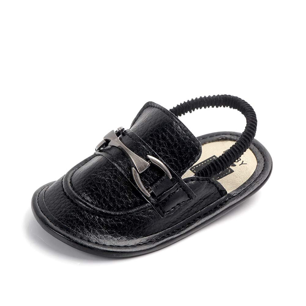 ESTAMICOInfant Baby Boys Girls Sandals Anti Skid First Walker Summer Slipper Shoes Black 0-6 Months