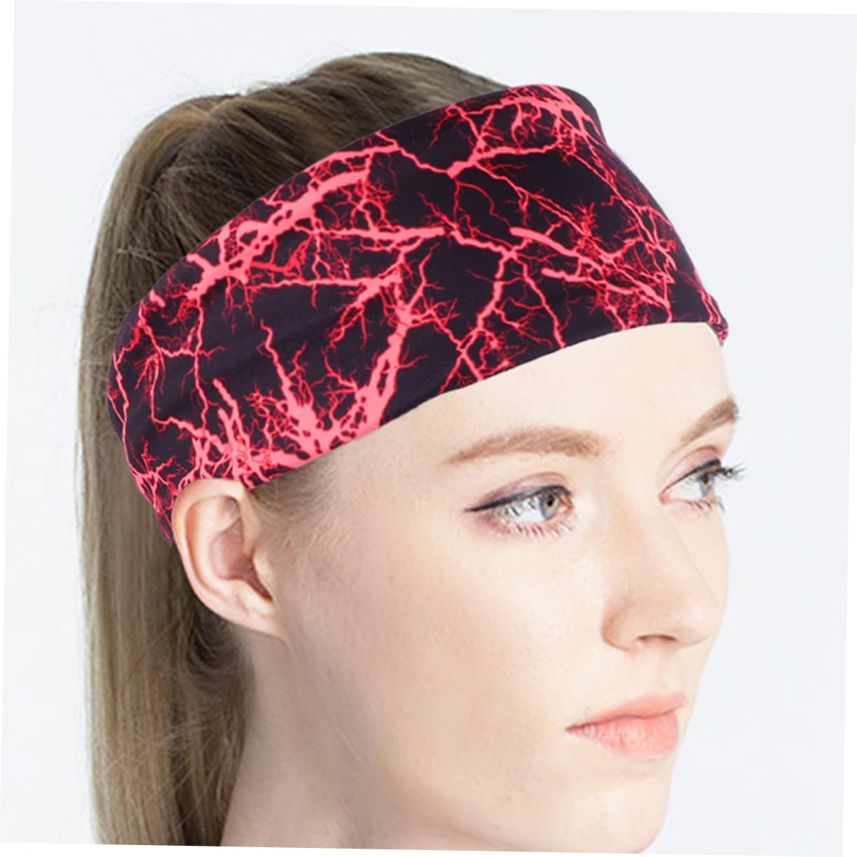Toddmomy Cintura Antitraspirante Fitness Bande Fascia Lungo Fasce Di Sudore Elastico Fasce Atletiche Fasce Per Il Fitness Fasce Da Donna Fasce Sportive Spandex