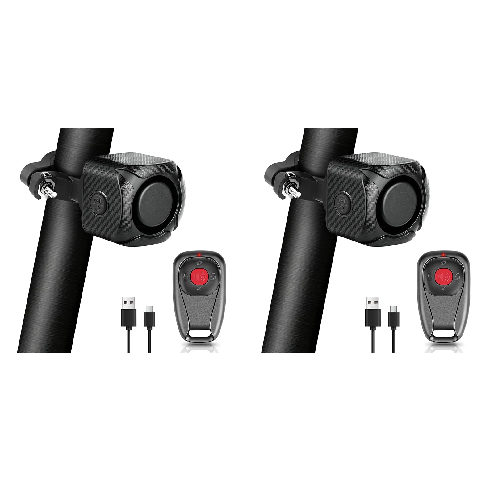 Nineleaf Alarme Velo Bidirectionnelle avec Télécommande（2PK