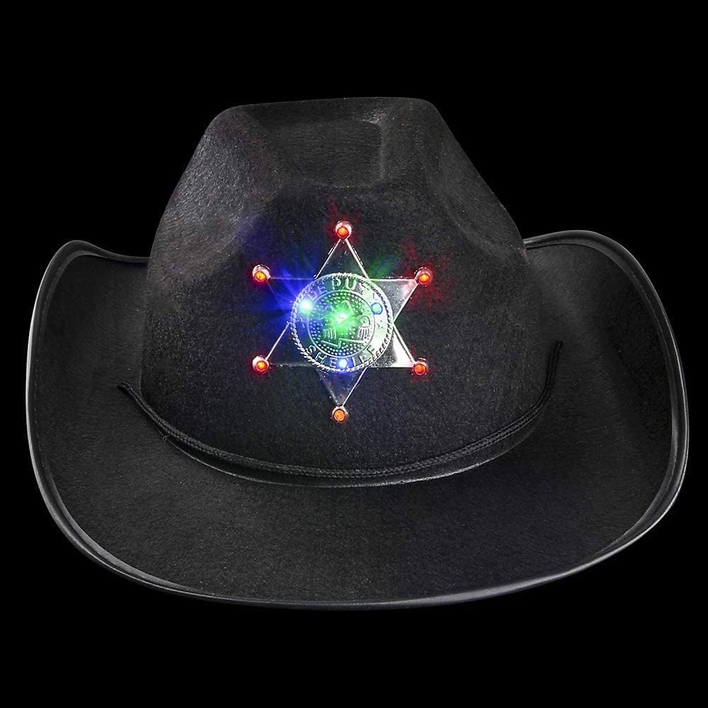 Amazon.com: Black Sheriff Hats (2-Pack 