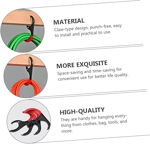 Miniatura 6 de Ganchos de almacenamiento para colgar ganchos grandes para garaje, organizador de almacenamiento