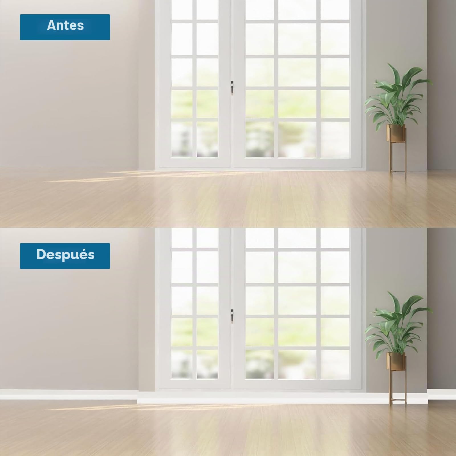 Rodapié blando autoadhesivo, 7 cm de zócalos de PVC blando, placas flexibles autoadhesivas impermeables, zócalo blando flexible adecuado para cocina y baño (blanco, 25 m)