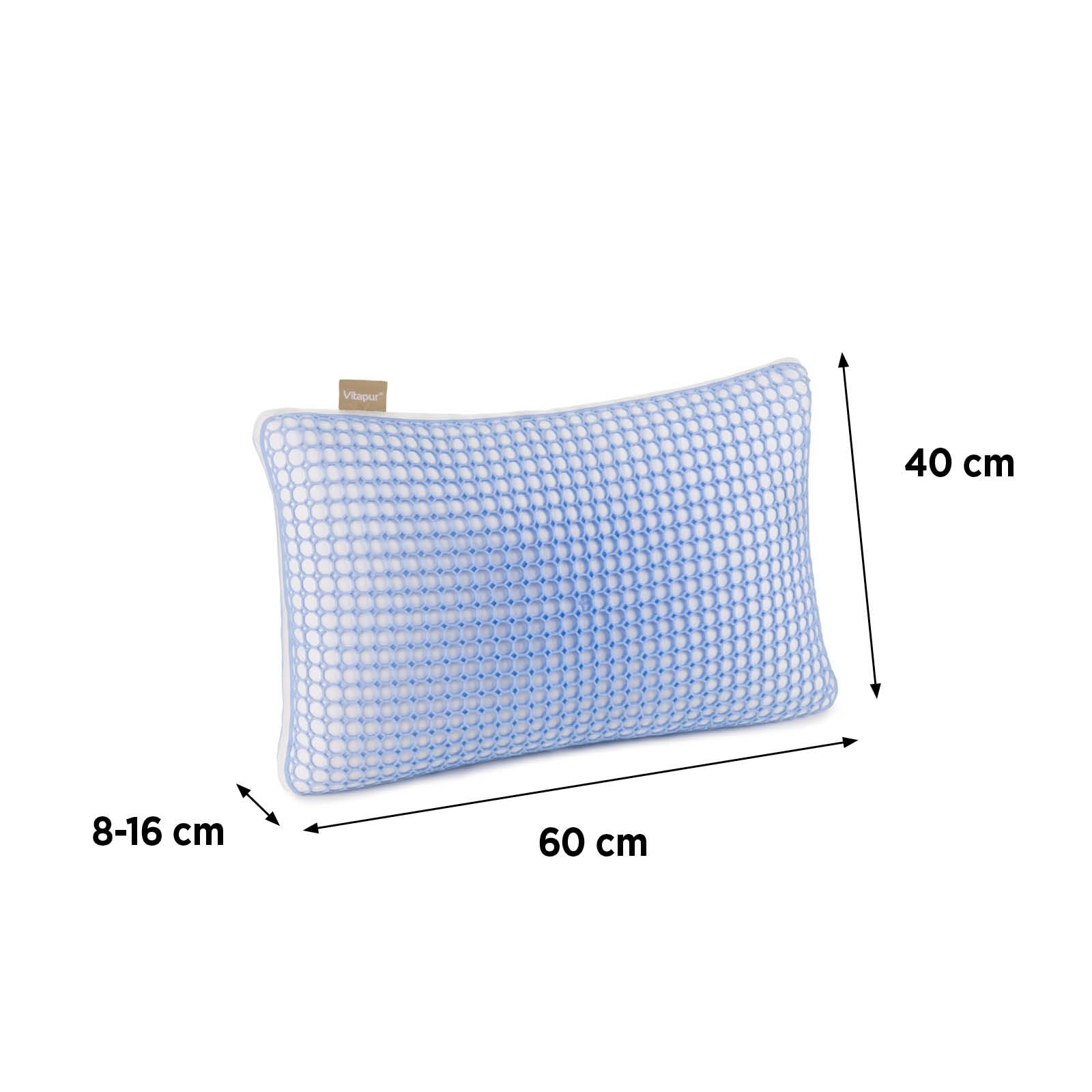 Vitapur MemoElite Junior poduszka dziecięca 40 x 60 cm oddychająca tkanina pokryciowa średnio wytrzymała