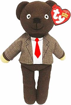 England Official Mr Bean's Teddy Beanie Bear by Ty With Jacket