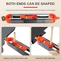 Vista 2 de Medidor de contorno preciso ajustable con cerradura y lápiz para carpintería, copia de construcción, duplicador de forma irregular, medición