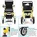 600 W Dual Motors Intelligent Folding Electric Wheelchair for Adults, Lightweight Foldable Powered Wheelchair, Power Wheelchair, Portable Folding Carry Wheelchairs, Durable Wheelchair