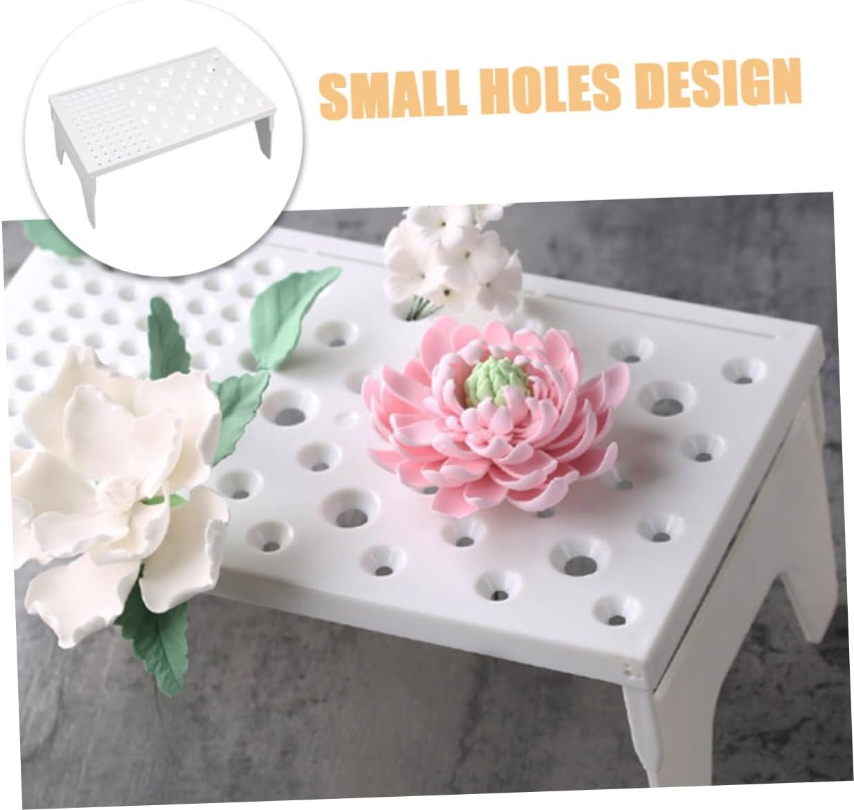 2Pcs Gum Paste Flower Drying Rack Cake Decoration Air Dry Stand Versatile Baking Supplies for Fondant Flowers Sugar Beads Easy to Clean Use
