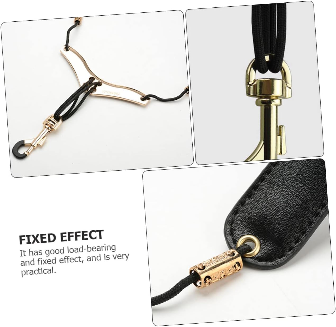 Saxophone Strap Soft Shoulder Support to Relieve Neck Pressure Fits Alto Tenor Saxophones Black