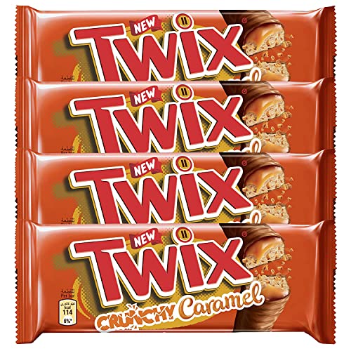 Image of Twix Crunchy Caramel Chocolate, 4 x 46 g