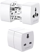 T TECLUSIVE Universal Travel Adapter Plug 6A Socket US, UK, EU, AUS and 150+ Countries | All in one International Converter